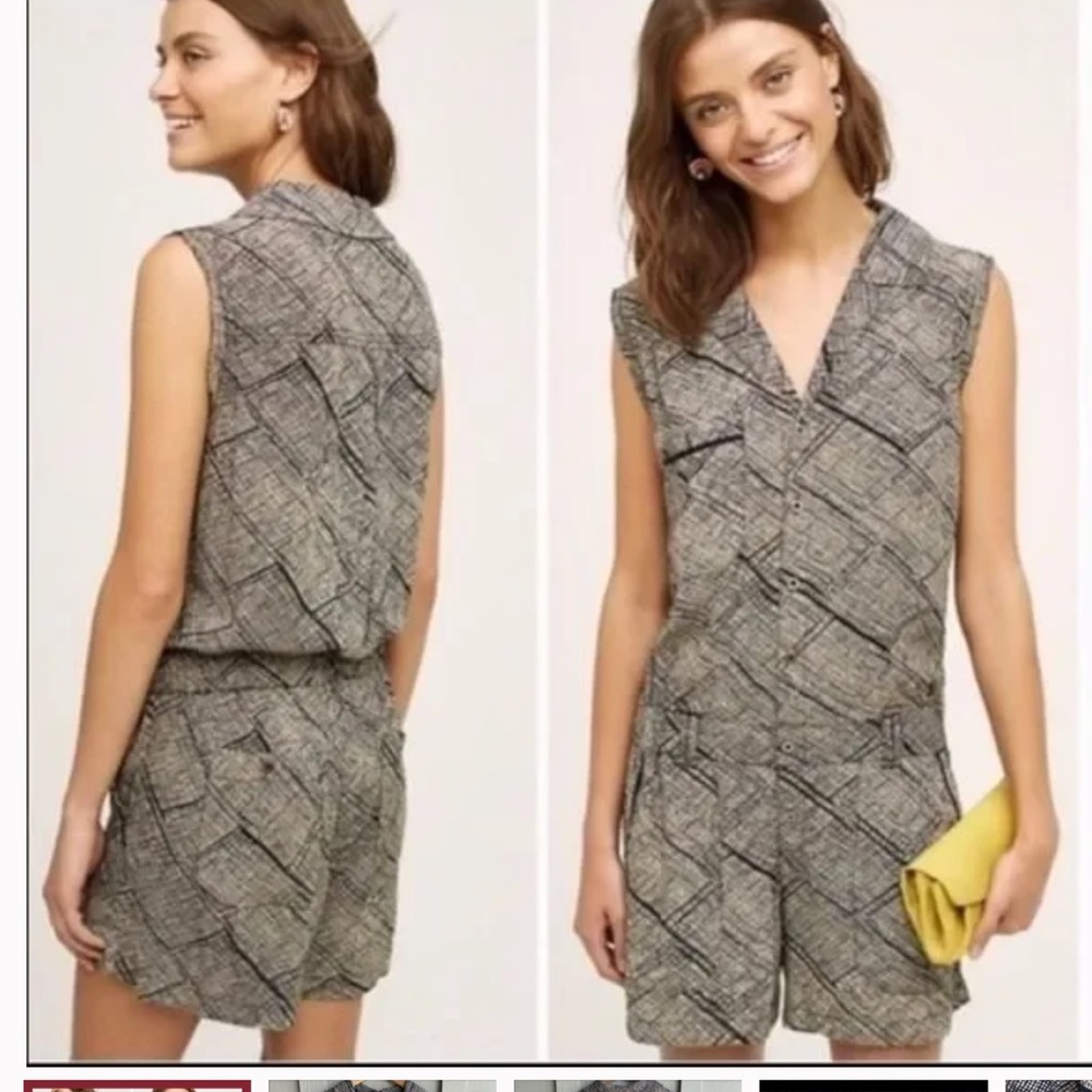 Anthropologie HEI HEI Sleeveless Romper, Size M